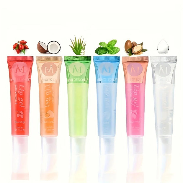 6Pcs/Set, Moisturizing Clear Lip Gloss