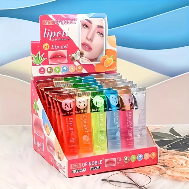 6Pcs/Set, Moisturizing Clear Lip Gloss