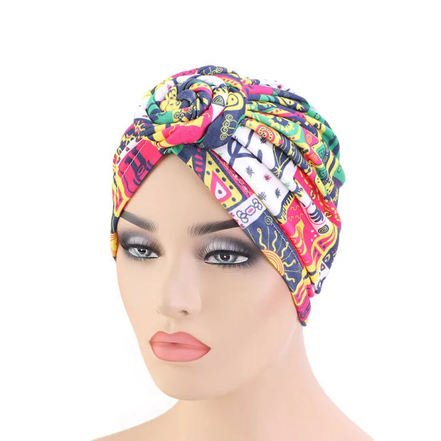 Women tie Turban Hat bohemian