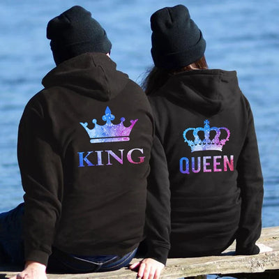 Women Men Lovers Sweatshirt Couple Hoodies