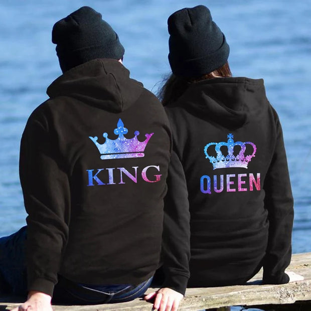Women Men Lovers Sweatshirt Couple Hoodies