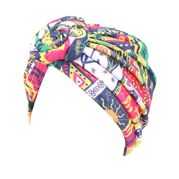 Women tie Turban Hat bohemian