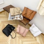 Large Capacity Tote Bag Wavy Grain Daily