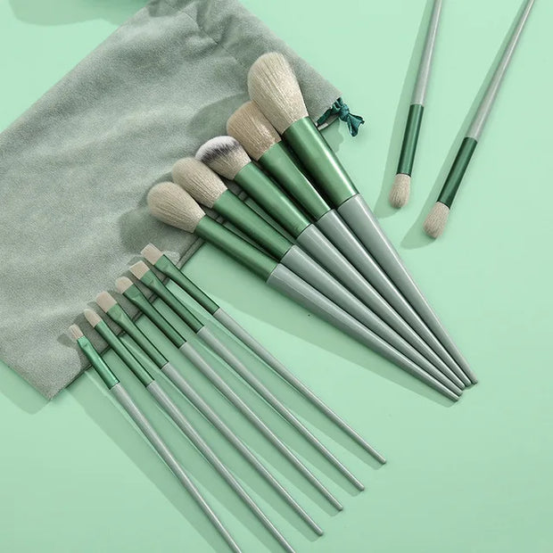 13 PCS Makeup Brushes Set Eye Shadow Foundation Women Cosmetic