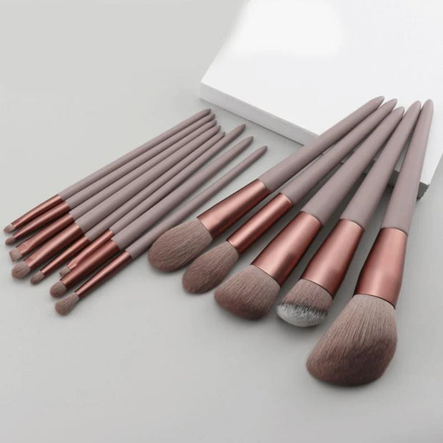 13 PCS Makeup Brushes Set Eye Shadow Foundation Women Cosmetic