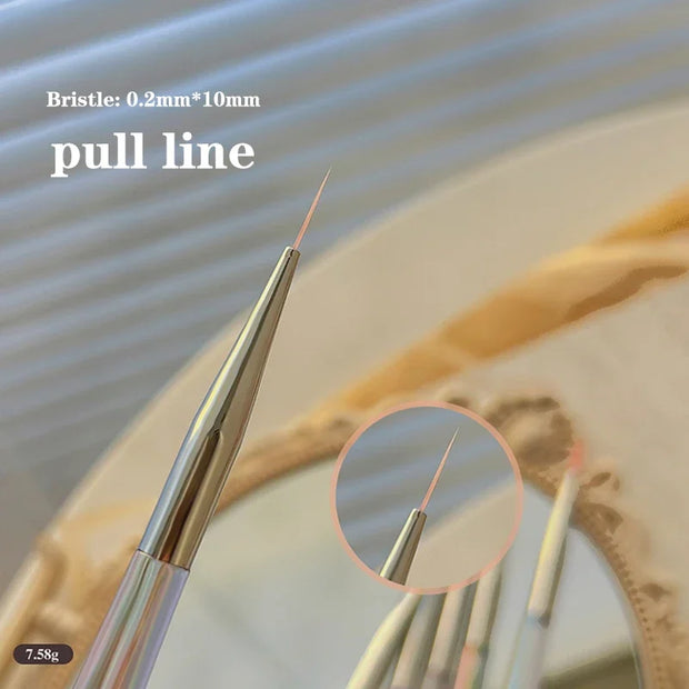 Nail Design Art Pen Aurora Transparent Brush