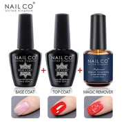 NAILCO 15ml Top Coat Base Coat Gel
