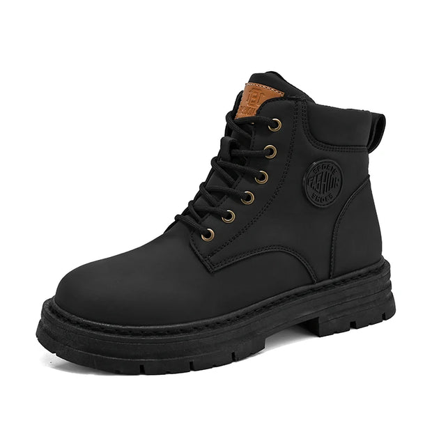 Men's high top boots four season