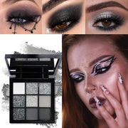 9-Grid Red Eyeshadow Palette Purple