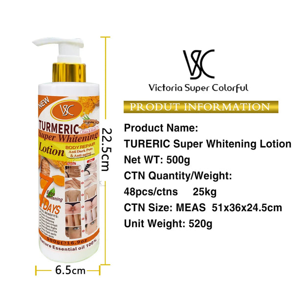 500g Turmeric body lotion Brightens