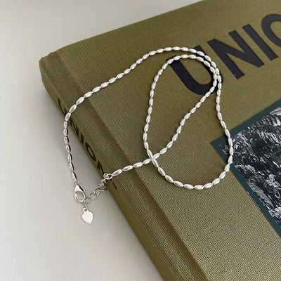 925 Sterling Silver Necklace With Simple