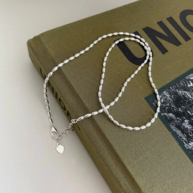 925 Sterling Silver Necklace With Simple