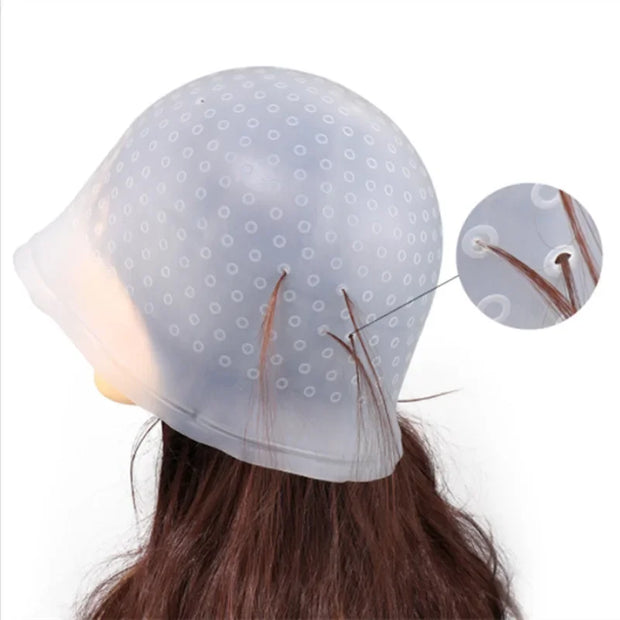 Hair Dyeing Cap + Hook Brush Coloring
