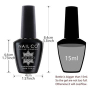 NAILCO 15ml Top Coat Base Coat Gel
