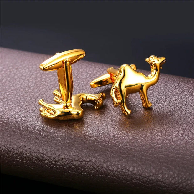 Cufflinks For Mans Camel Shape7