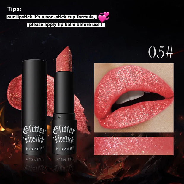 7Colors Glitter Lipstick Waterproof
