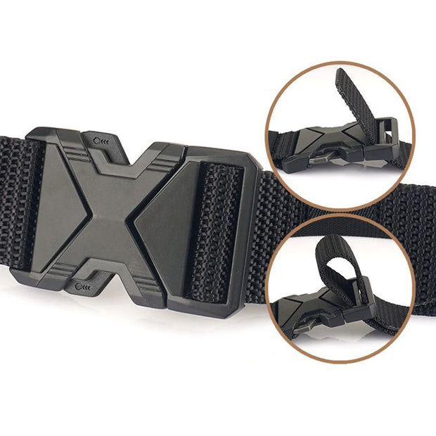 The New Men's 125cm Buckle Belt Nylon