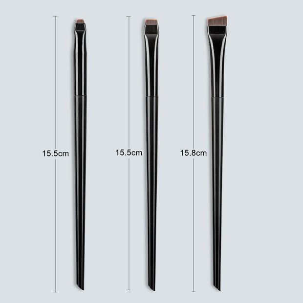 3 Pcs edge eyeliner brush oblique