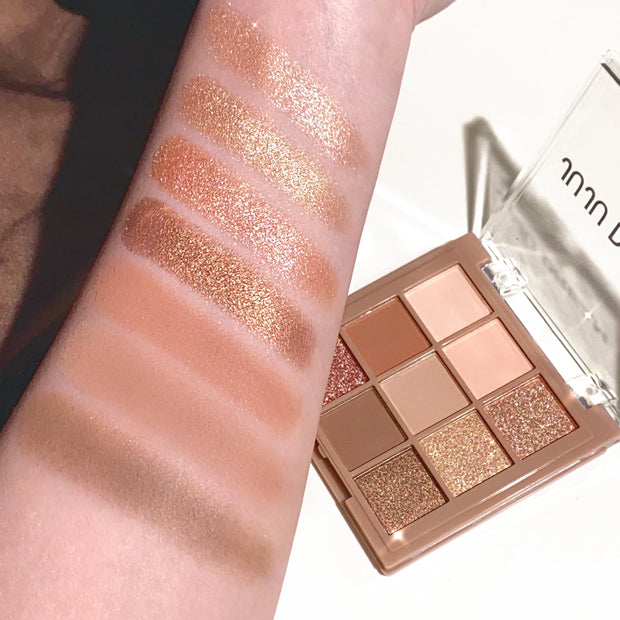 Luxurious 9-18 color eyeshadow palette - Velvet matte and shimmer