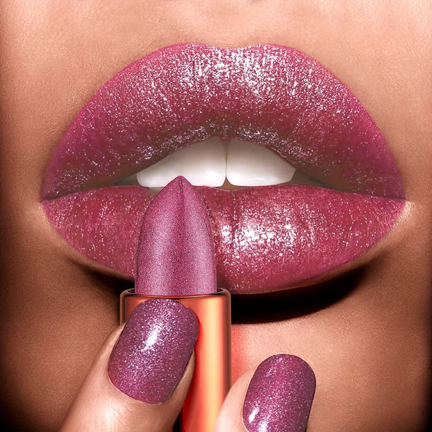 Rose smoke powder, bright starry sky