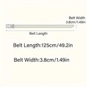 The New Men's 125cm Buckle Belt Nylon