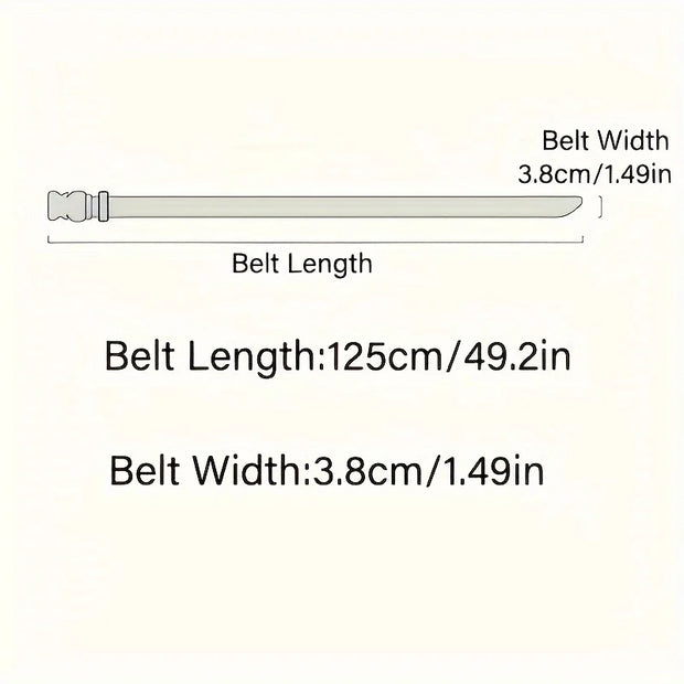 The New Men's 125cm Buckle Belt Nylon