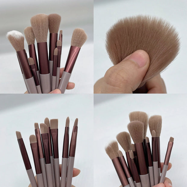 13 PCS Makeup Brushes Set Eye Shadow Foundation Women Cosmetic