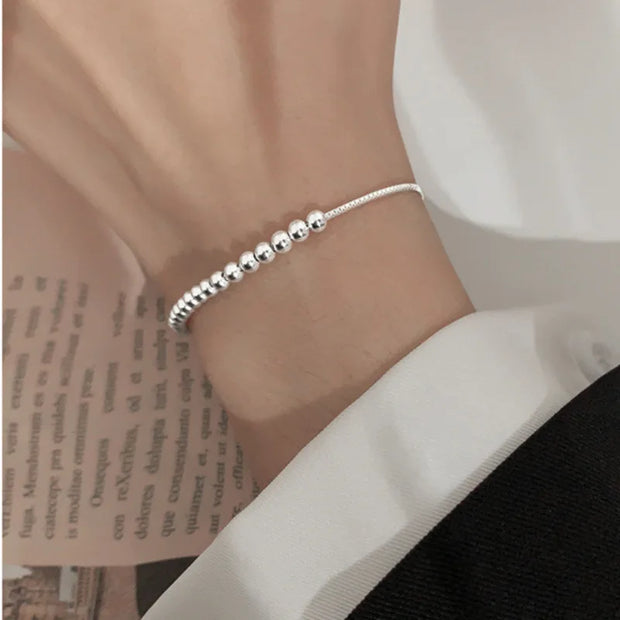 100% Solid 925 Sterling Silver Metal Bracelets