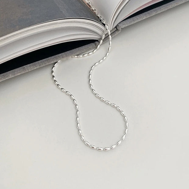 925 Sterling Silver Necklace With Simple