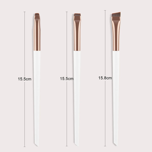 3 Pcs edge eyeliner brush oblique