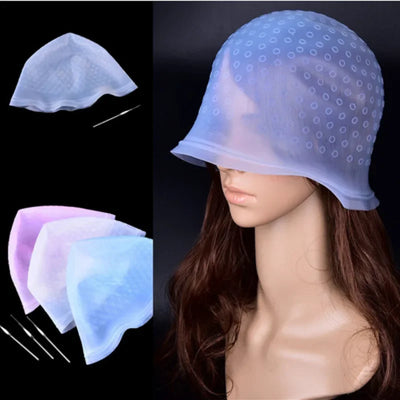 Hair Dyeing Cap + Hook Brush Coloring