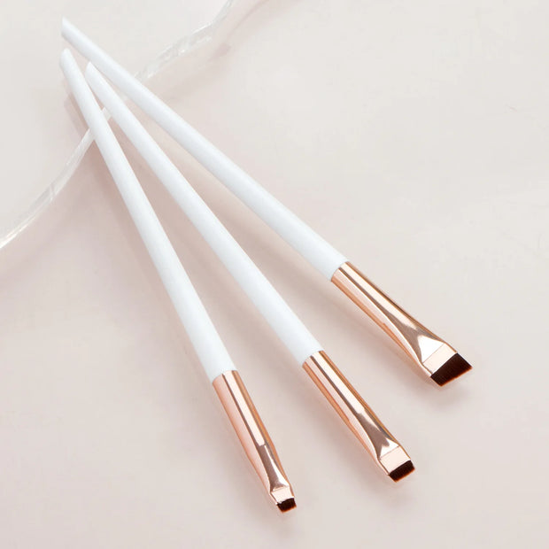 3 Pcs edge eyeliner brush oblique