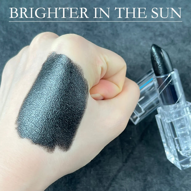 Waterproof Glitter Lipstick Sexy Black Lip