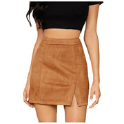 Skirts For Woman Women'S High Waist Faux