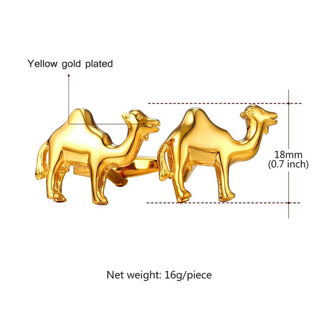 Cufflinks For Mans Camel Shape7