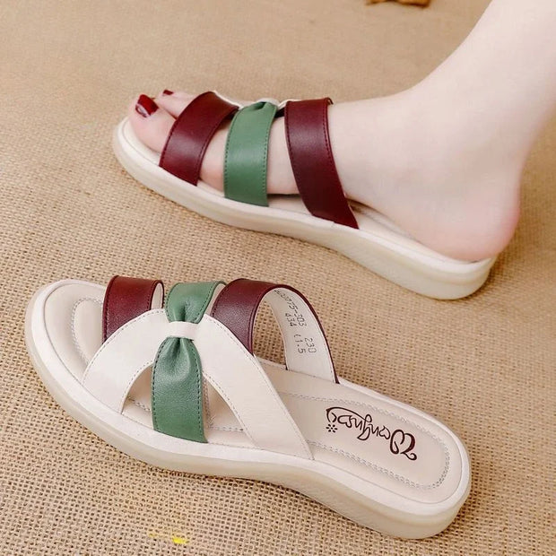 Woman Slippers Low Heel Sandals