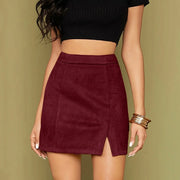 Skirts For Woman Women'S High Waist Faux